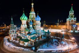 Храм Василия Блаженного и Васильевский спуск на Красной Площади. © Moscowviews.ru
