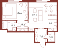2-комнатные 