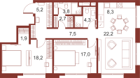 3-комнатные 