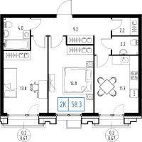 2-комнатные 