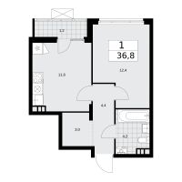 1-комнатные 