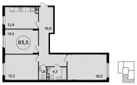 3-комнатные 