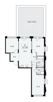 3-комнатные 