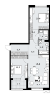 3-комнатные 