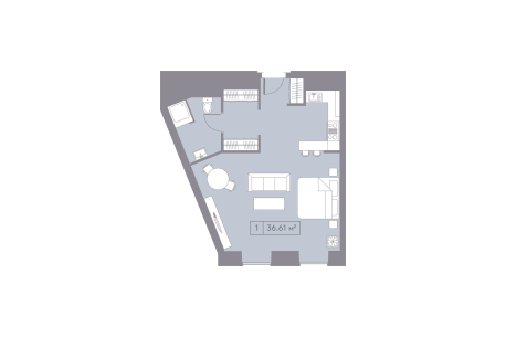 Квартира в ЖК La Rue (Петровка 26)