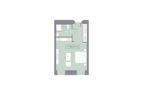 Квартира в ЖК La Rue (Петровка 26)