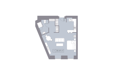Квартира в ЖК La Rue (Петровка 26)