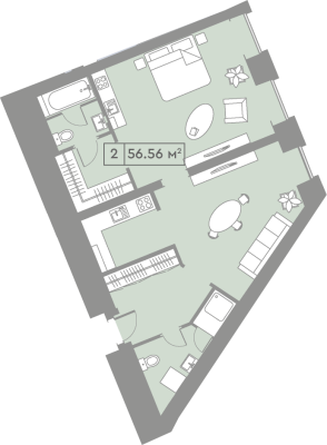 Квартира в ЖК La Rue (Петровка 26)