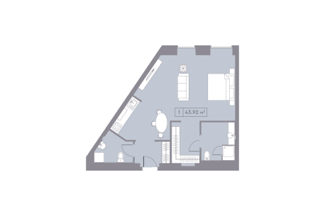 Квартира в ЖК La Rue (Петровка 26)