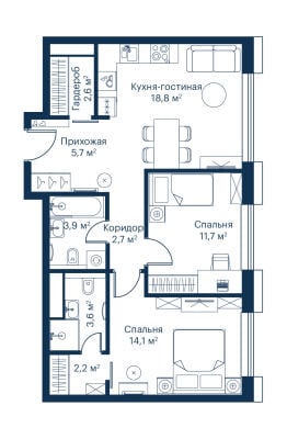 Квартира в ЖК City Bay