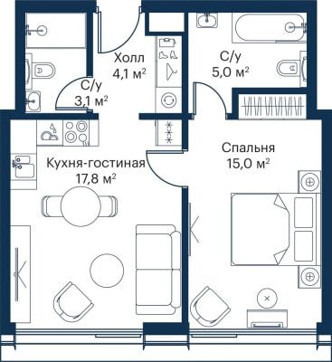 Квартира в ЖК City Bay