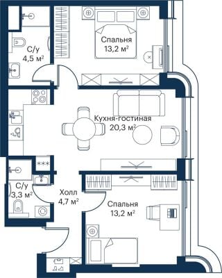 Квартира в ЖК City Bay