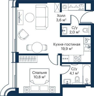 Квартира в ЖК City Bay