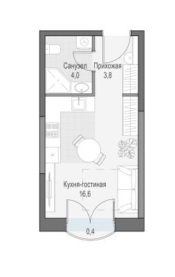 Квартира в ЖК Достижение