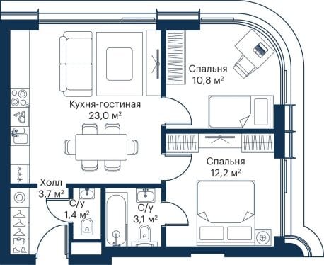 Квартира в ЖК City Bay