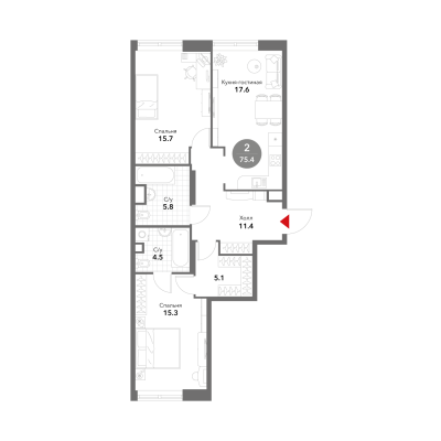 Квартира в ЖК Voxhall