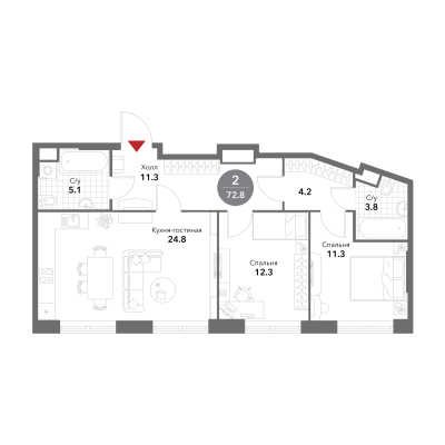 Квартира в ЖК Voxhall