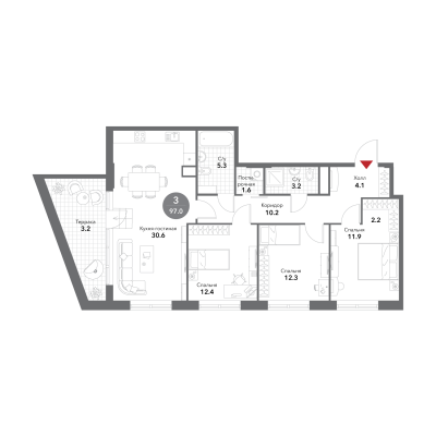 Квартира в ЖК Voxhall