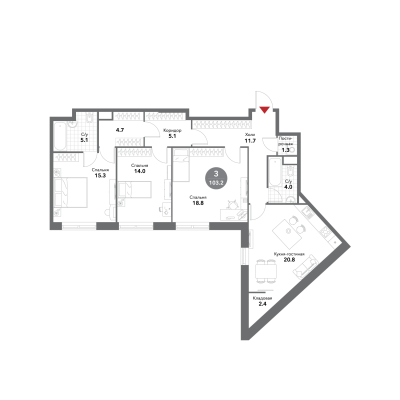 Квартира в ЖК Voxhall