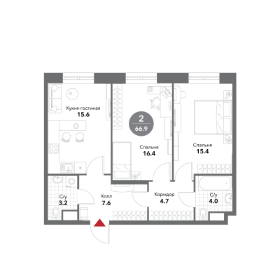 Квартира в ЖК Voxhall