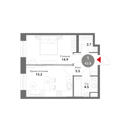 Квартира в ЖК Voxhall