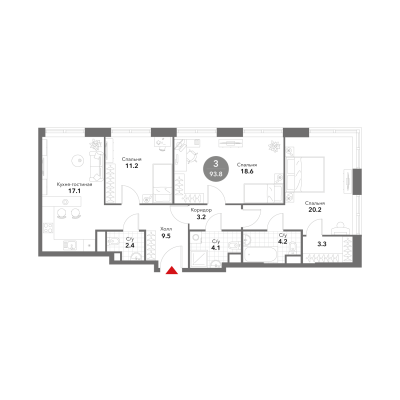 Квартира в ЖК Voxhall