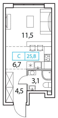Квартира в ЖК Новый Зеленоград