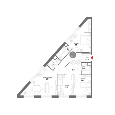 Квартира в ЖК Voxhall