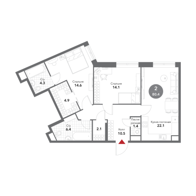 Квартира в ЖК Voxhall
