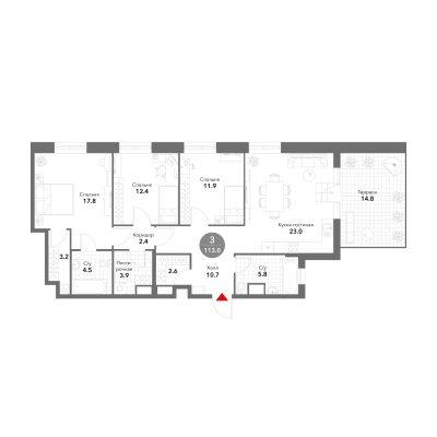Квартира в ЖК Voxhall