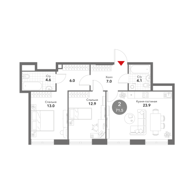 Квартира в ЖК Voxhall