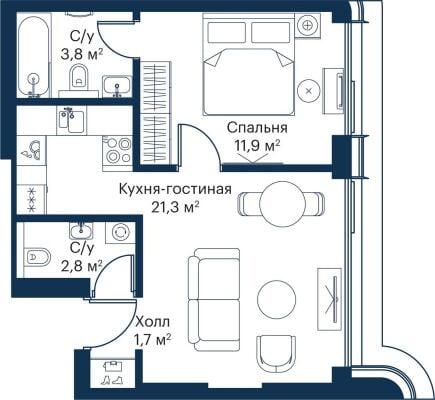 Квартира в ЖК City Bay