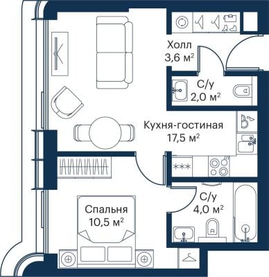 Квартира в ЖК City Bay