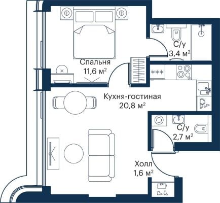 Квартира в ЖК City Bay
