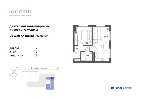 Квартира в ЖК Kinetik