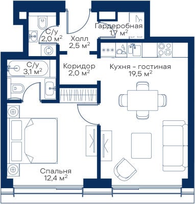 Квартира в ЖК City Bay