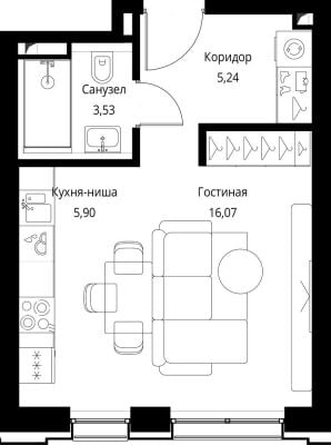 Квартира в ЖК Селигер Сити
