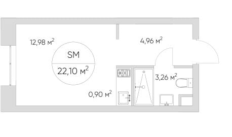 Квартира в ЖК N' ICE LOFT
