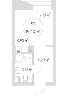 Квартира в ЖК N' ICE LOFT