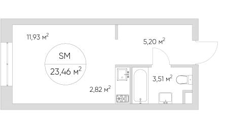 Квартира в ЖК N' ICE LOFT