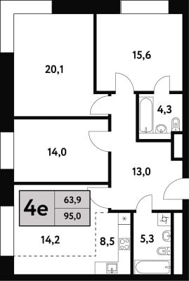 Квартира в ЖК Фестиваль парк-2