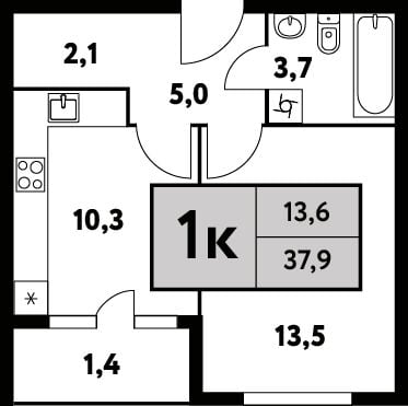 Квартира в ЖК Фестиваль парк-2