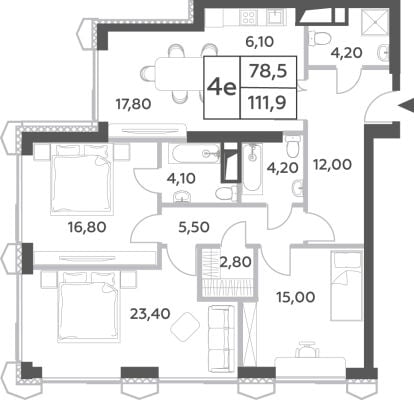 Квартира в ЖК Will Towers