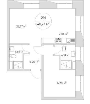 Квартира в ЖК N' ICE LOFT