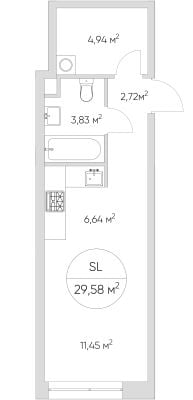 Квартира в ЖК N' ICE LOFT