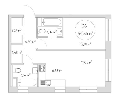 Квартира в ЖК N' ICE LOFT