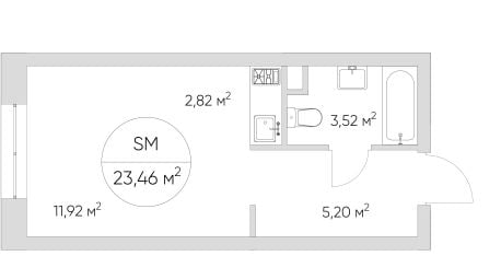 Квартира в ЖК N' ICE LOFT