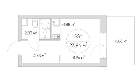 Квартира в ЖК N' ICE LOFT