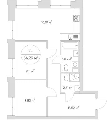 Квартира в ЖК N' ICE LOFT