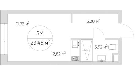 Квартира в ЖК N' ICE LOFT